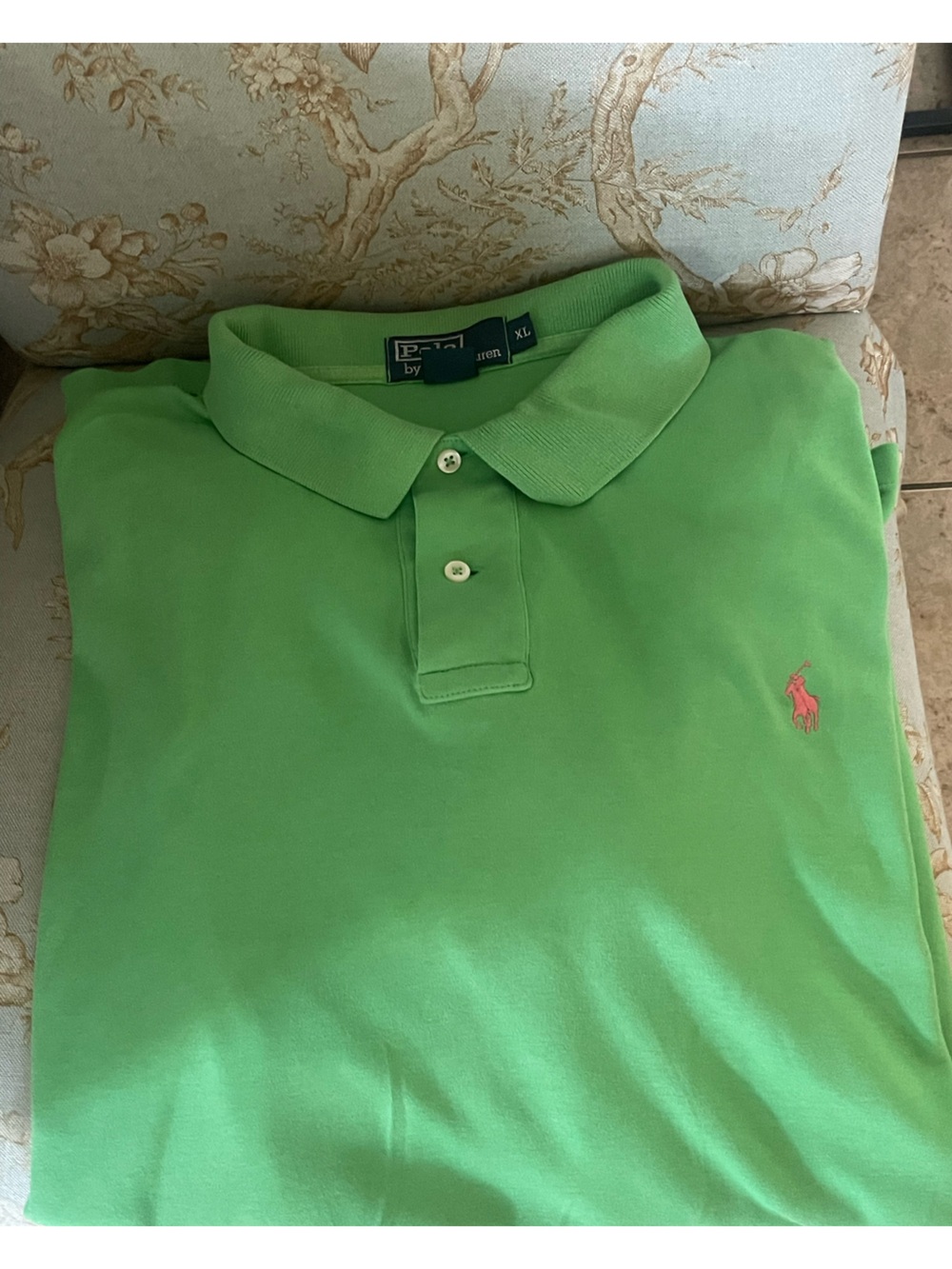 Polo Ralph Polo Green Polo Shirt XL Preowned